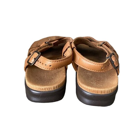 SAS Tripad Comfort Brown Leather Slingback Buckle Sandals Women’s Size US 8 M - Picture 5 of 9